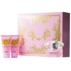 Versace - Cofanetto Bright Crystal - Eau De Toilette 50 Ml + Body Lotion 50 Ml + Bath & Shower Gel 50 Ml