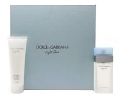 D&G DOLCE E GABBANA LIGHT BLUE POUR FEMME CONFEZIONE REGALO Profumo 25ml + Crema Corpo 50ml