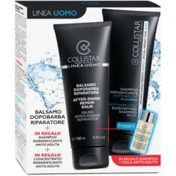 Collistar Uomo Confezione Regalo In Edizione Limitata (Balsamo Dopobarba + Shampo + Fiala Anti-caduta)