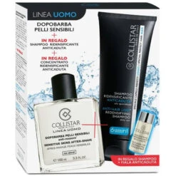 Collistar Uomo Confezione Regalo Dopobarba + Shampoo + Anti-caduta Fiala