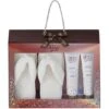 Style & Grace Glitz & Glam Flip Flop Slipper Bag Confezione Regalo 190 Ml Docciaschiuma + 190 Ml Lozione Corpo + Infradito Donna