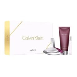 Calvin Klein Euphoria Confezione Regalo 100 Ml Edp + 10 Ml Edp + 200 Ml Lozione Corpo Donna