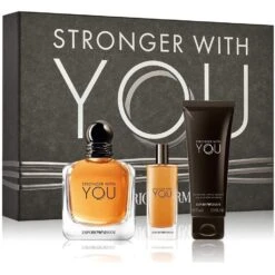 Giorgio Armani Emporio Armani Stronger With You Confezione Regalo 100 Ml Edt + 15 Ml Edt + 75 Ml Doccia Gel Uomo