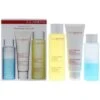 Clarins Cleansing Essentials Face And Eyes Confezione Regalo 125 Ml Detergente Viso + 200 Ml Lozione Tonificante + 125 Ml Struccante Occhi