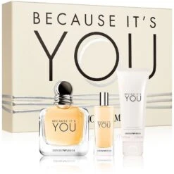 Giorgio Armani Because It's You Confezione Regalo 100 Ml Edp + 15 Ml Edp + 75 Ml Lozione Corpo Donna