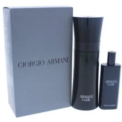 Confezione Regalo Da Uomo Giorgio Armani Code Profumo 75 Ml Con Mini Profumo 15 Ml