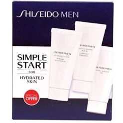 Shiseido Men Starter Confezione Set 30 Ml Schiuma Detergente + 30 Ml Scrub Viso + 30 Ml Gel Idratante Uomo