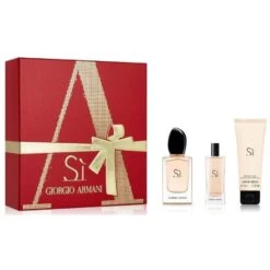 Giorgio Armani Sì Confezione Regalo 50 Ml Edp + 15 Ml Edp + 75 Ml Gel Doccia Donna