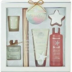 Style & Grace La Villa Sea Side Confezione Regalo 300 Ml Sapone Mani + 200 Ml Lozione Corpo + 65 G Candela + Diffusore Per Ambienti