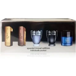 Paco Rabanne Miniatures Confezione Regalo 5 Ml 1 Million Edt + 5 Ml 1 Million Prive Edp + 5 Ml Invictus Edt + 5 Ml Invictus Intense Edt+ 6 Ml Pure XS Edt Uomo