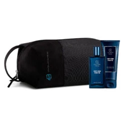 Collistar Vetiver Forte + Doccia Shampoo + Travel Bag Nera Cofanetto Natale 2018 Spray 50 Ml + Doccia Shampoo 100 Ml + Travel Bag Nera