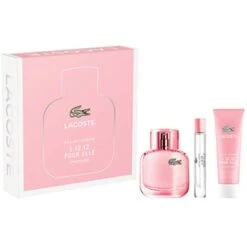 Lacoste Eau De Lacoste L.12.12 Pour Elle Sparkling Confezione Regalo 50 Ml Edt + 7.5 Ml Edt + 50 Ml Doccia Gel