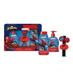 Naturaverde Spider-Man Cofanetto Sapone Liquido 250 Ml + Doccia Shampoo 250 Ml + Braccialetto Lanciadischi