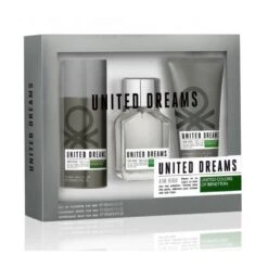 Benetton United Dreams Men Aim High Confezione Regalo 100 Ml Edt + 100 Ml Balsamo Dopobarba + 150 Ml Deodorante Spray Uomo