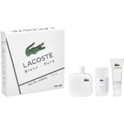 Lacoste Eau De Lacoste L.12.12 Blanc Confezione Regalo 100 Ml Edt + 75 Ml Deodorante Stick + 50 Ml Gel Doccia Uomo