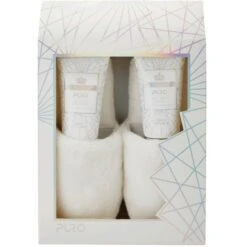 Style & Grace Puro Slipper Bag Confezione Regalo 150 Ml Bagnodoccia + 150 Ml Lozione Corpo + Pantofole