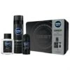 NIVEA FOR MEN DEEP KIT BE THE BEST COFANETTO REGALO DEODORANTE ROLL-ON SUPERBLACK 50ml + DOPOBARBA 100ml + SCHIUMA DA BARBA 200ml