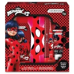 MIRACULOUS KIT LADY BUG CONFEZIONE REGALO DOCCIA SHAMPOO + SPAZZOLINO + DENTIFRICIO + MASCHERA