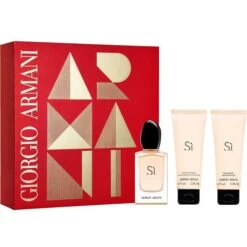 Giorgio Armani Sì Confezione Regalo 100 Ml Edp + 75 Ml Lozione Corpo + 15 Ml Edp Donna