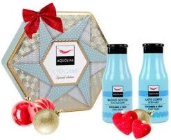 AQUOLINA KIT ORIGAMI SUGAR ZUCCHERO A VELO CONFEZIONE REGALO Bagno Doccia 250 Ml + Latte Corpo 250 Ml