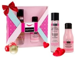 AQUOLINA KIT PINK WINDOW FRAGOLINA DI BOSCO CONFEZIONE REGALO Acqua Profumata Corpo 150ml + Bagno Doccia 125ml