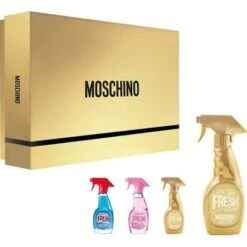 MOSCHINO Gold Fresh Couture Cofanetto REGALO KIT Gold Fresh Eau De Parfum 50 Ml + Gold Fresh Eau De Parfum 5 Ml + Pink Fresh Eau De Toilette 5 Ml + Fresh Eau De Toilette 5 Ml