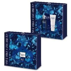 LUCIANO SOPRANI SOLO SOPRANI BLU Cofanetto KIT REGALO Edt 100 Ml + Shower Gel 100 Ml Set
