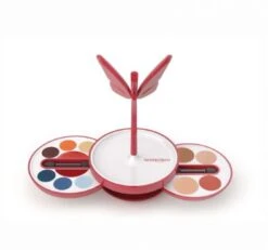 DEBORAH TROUSSE DESIGN KIT LA FARFALLA 01 OMBRETTO ALLOVER FARD TERRA CIPRIA GLOSS APPLICATORI