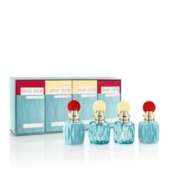 Miu Miu Miniature Confezione Regalo 2 X 7.5 Ml Edp + 2 X 7.5 Ml L'Eau Bleue Donna