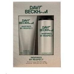 David Beckham Inspired By Respect Confezione Regalo 150 Ml Deodorante Spray + 200 Ml Gel Doccia Uomo