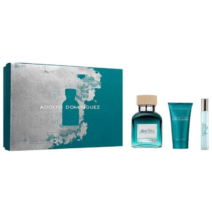 Adolfo Dominguez Agua Fresca Citrus Cedro Confezione Regalo 120 Ml Edt+ 75 Ml Gel Doccia + 10 Ml Edt Uomo 1 Adolfo Dominguez Agua Fresca Citrus Cedro Confezione Regalo 120 Ml Edt+ 75 Ml Gel Doccia + 10 Ml Edt Uomo