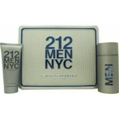 Carolina Herrera 212 Uomo Confezione Regalo 100 Ml Edt + 100 Ml Gel Doccia Uomo