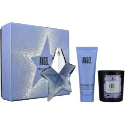 Thierry Mugler Angel Confezione Regalo 25 Ml Edp Ricaricabile + 50 Ml Lozione Corpo + 70 G Candela Donna